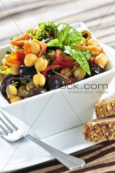 Vegetarian chickpea salad
