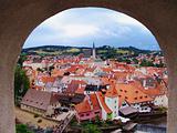 Medieval Czech town Cesky Krumlov