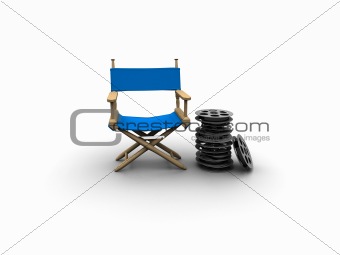 Blue Director chair