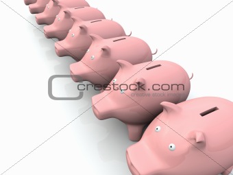Many Piggy bank
