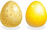 Two golden Easter Eggs