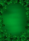 Clover on Green abstract background