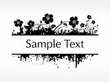 flourish and grunge elements for sample text, design11