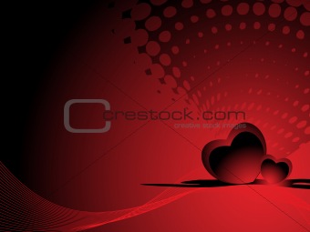 valentines shining heart, banner23