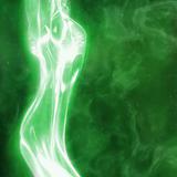 abstract female green