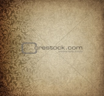 old paper with paisly design