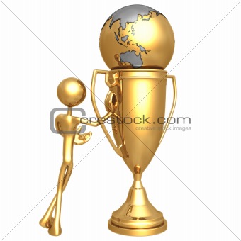 Golden World In A Trophy Cup