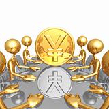 Gold Yen Coin Meeting