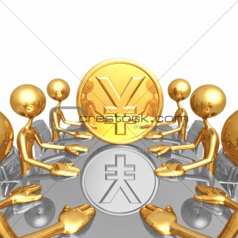 Gold Yen Coin Meeting