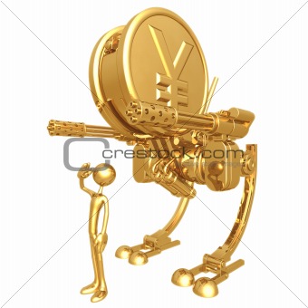 Gold Yen Coin War Machine