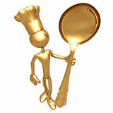Golden Chef Baker With Spoon