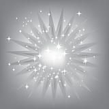 Silver star burst