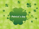 shamrock background with patrick's day  17 march