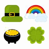 Set of icons for St. Patrick's day