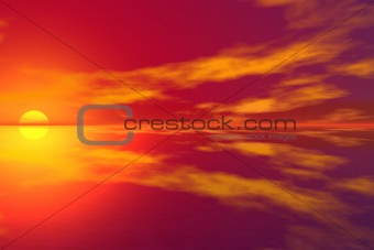 3D Sunset