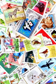 Collection of used stamps