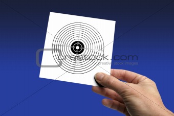 hand with target-card