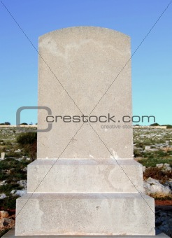 Blank Tombstone