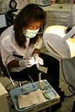 Hispanic female dentist