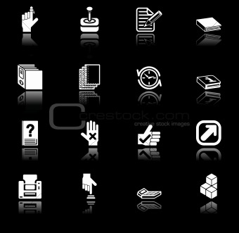 Applications icon series set