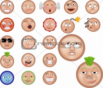 a set of emoticons