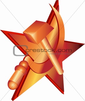 Vector hammer and sickle
