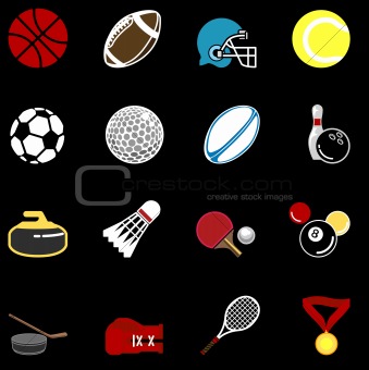 series of sport icons