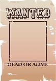 a vector wanted poster