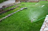 watering of lawn