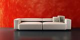 modern sofa 3D rendering