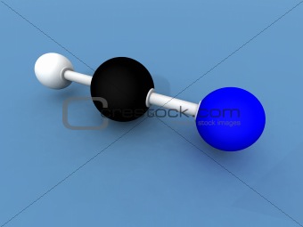 hydrogen cyanide molecule