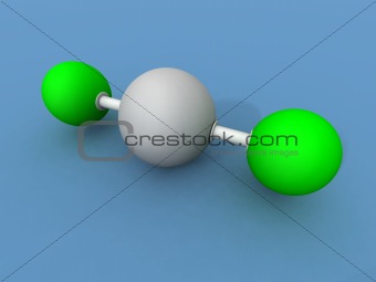 xenon difluoride molecule 