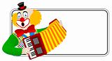 Clown the accordionist