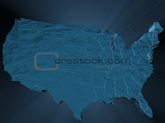 map of the USA