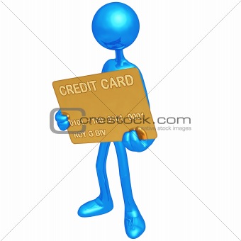 Holding Gold Credit Card
