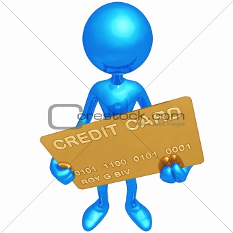 Holding Gold Credit Card