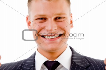 portrait of pleased businessman