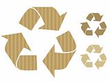 Cardboard  recycle symbol