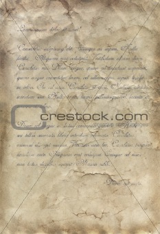 vintage letter, old paper