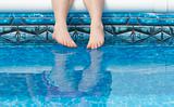 feet in pool water
