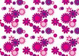 Seamless flower pattern - vector image