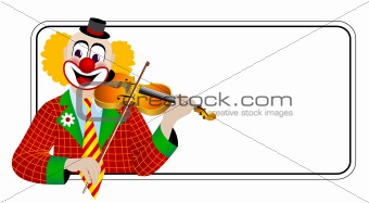 Clown the violinist