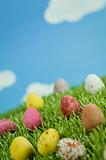 Easter Eggs in Spring
