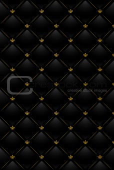 Vector illustration of black leather background