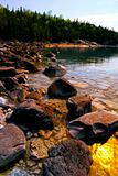 Rocks at shore of Georgian Bay