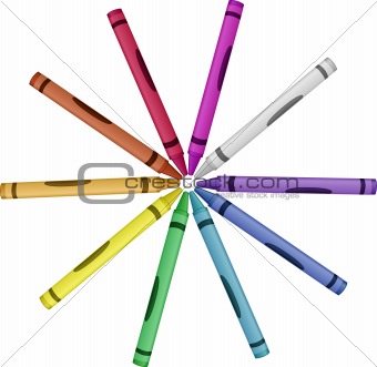 Crayon Color Wheel