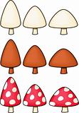 Set of Mushrooms