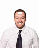 Man with a post-it note in his head