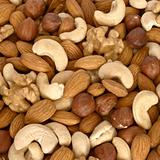 Assorted nuts close up
