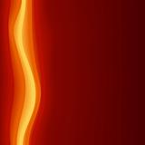 Modern abstract curves in red orange